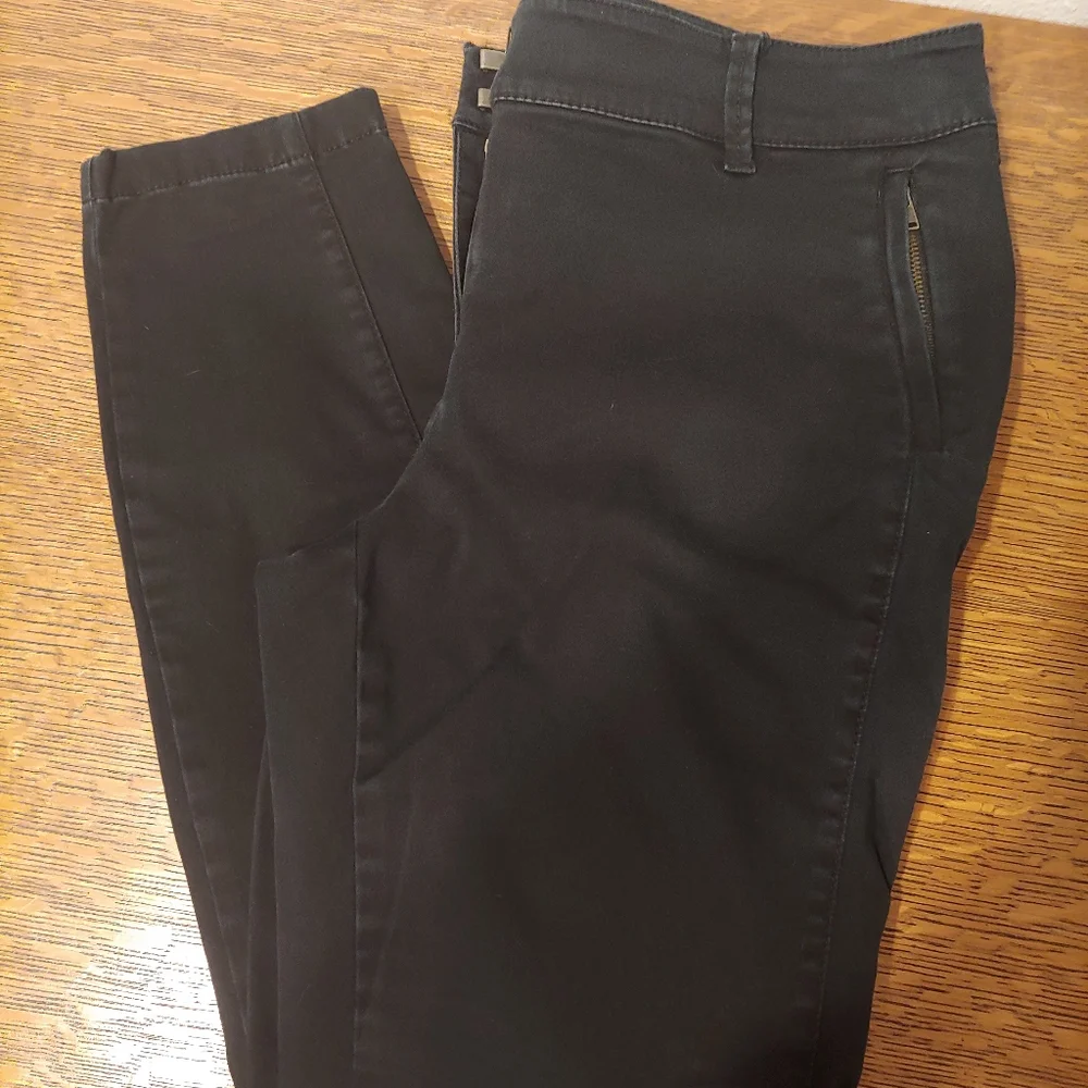 Loft Marisa Cut Ankle Skinny Pants Size 8 Petite Black - Picture 3 of 10